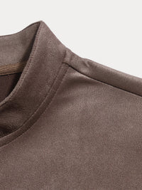 Chaqueta Ante Ocio Clásica Cómoda