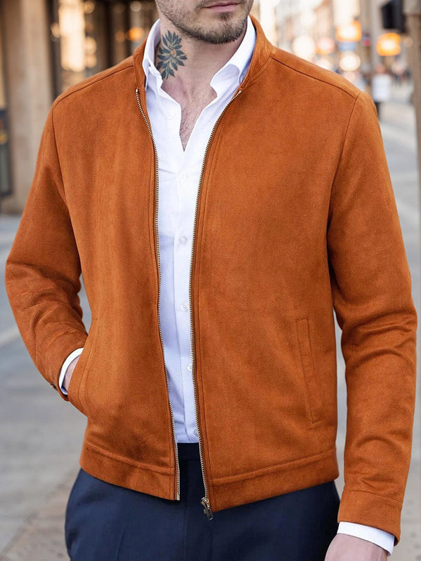 Chaqueta Ante Ocio Clásica Cómoda