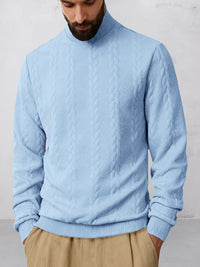 Sudadera Cuello Alto Jacquard Casual