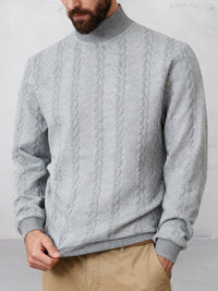 Sudadera Cuello Alto Jacquard Casual