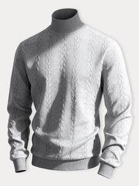 Sudadera Cuello Alto Jacquard Casual