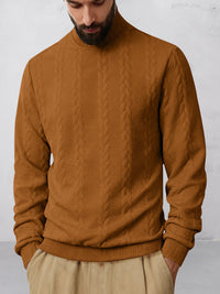 Sudadera Cuello Alto Jacquard Casual