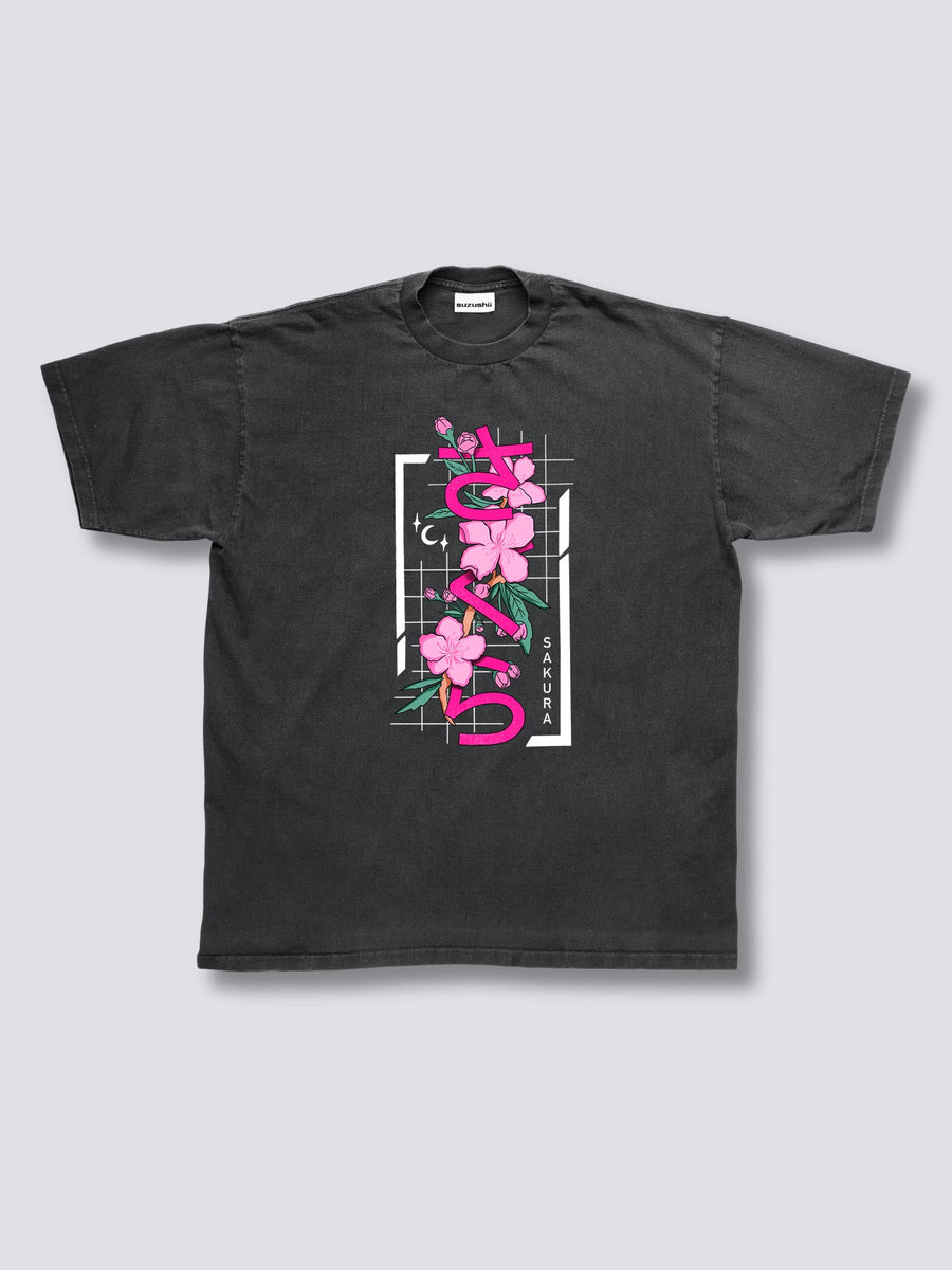 Estampado Frontal - Sakura Camiseta Vintage