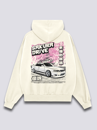 Sakura Conducción Sudadera con Capucha