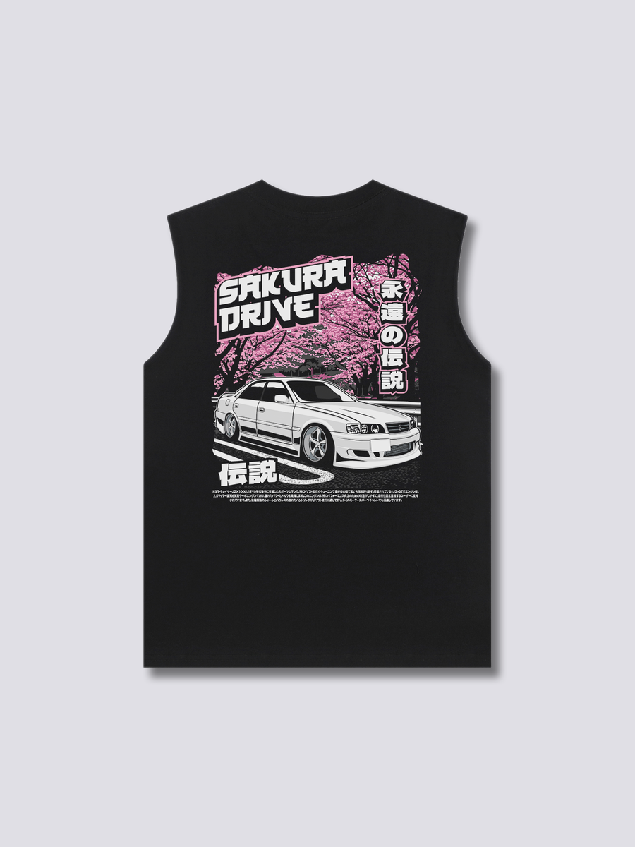 Sakura Conducción Camiseta sin Mangas