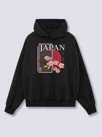 Estampado Frontal - Japón Sudadera con Capucha