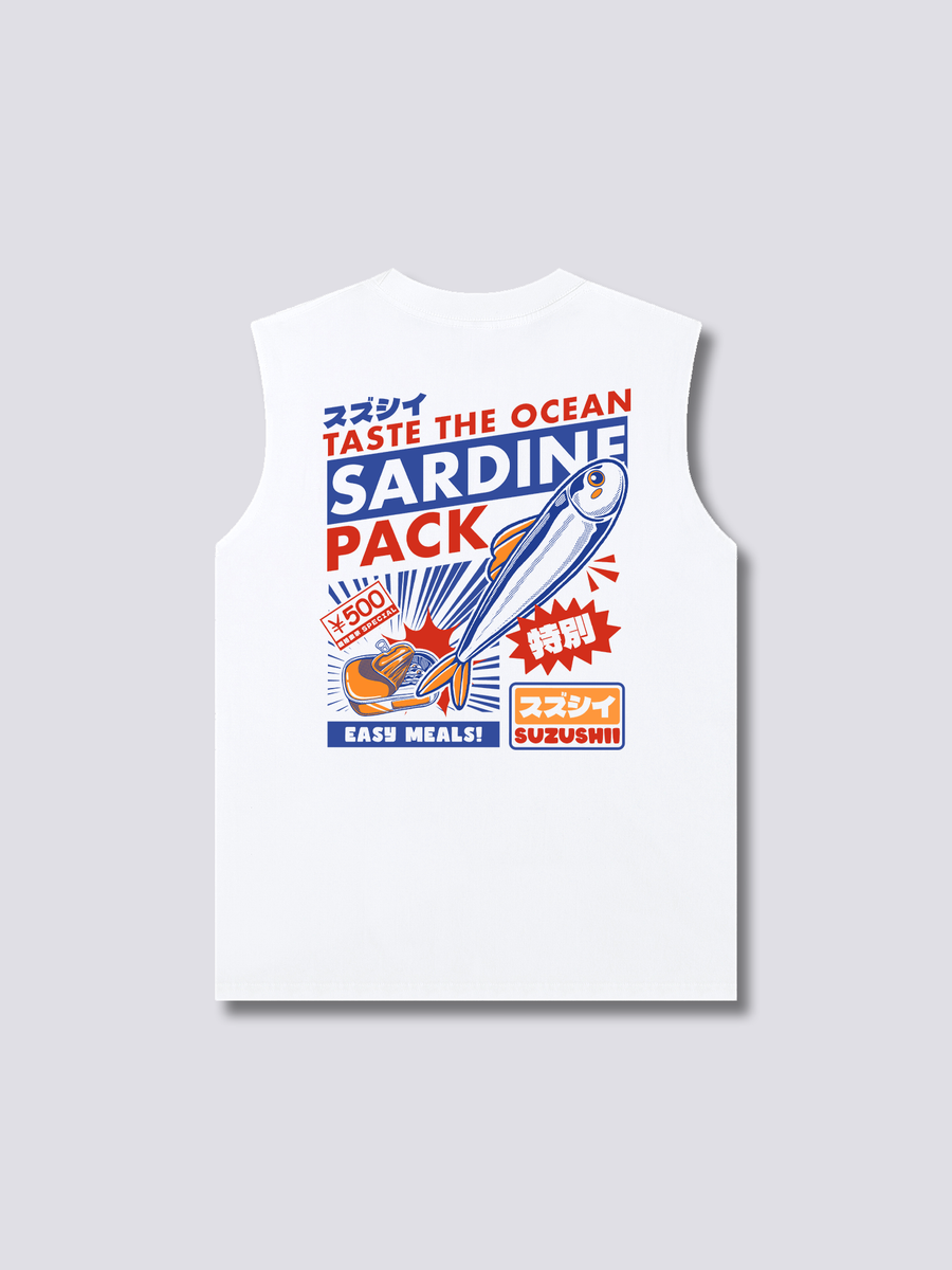 Paquete de Sardinas Camiseta sin Mangas