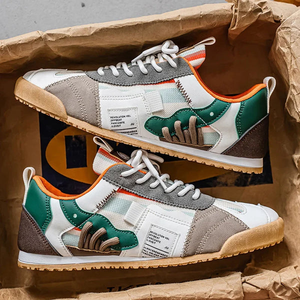 Gino · Zapatillas Retro de Hombre con Detalles Color Block