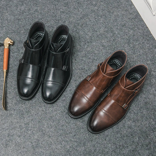 Darell · Botas con Doble Hebilla Monk