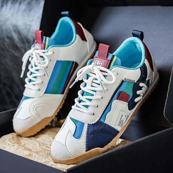 Gino · Zapatillas Retro de Hombre con Detalles Color Block