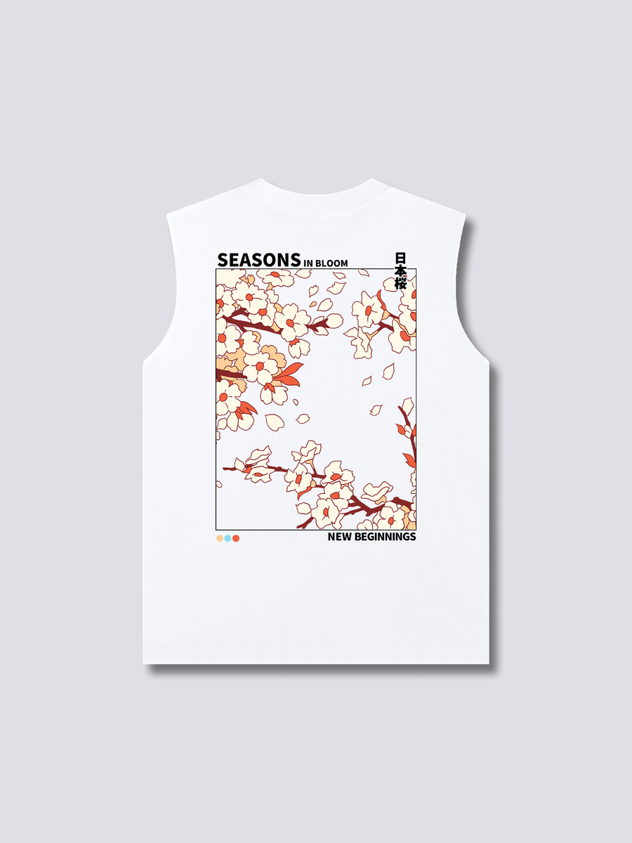 Estaciones in Florecer Camiseta sin Mangas
