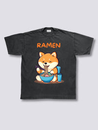 Estampado Frontal - Shiba Ramen Camiseta Vintage
