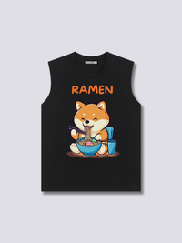 Estampado Frontal - Shiba Ramen Camiseta sin Mangas