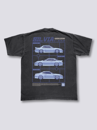 Silvia Evolución Camiseta Vintage