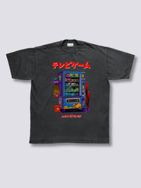 Estampado Frontal - Máquina de Snacks Camiseta Vintage