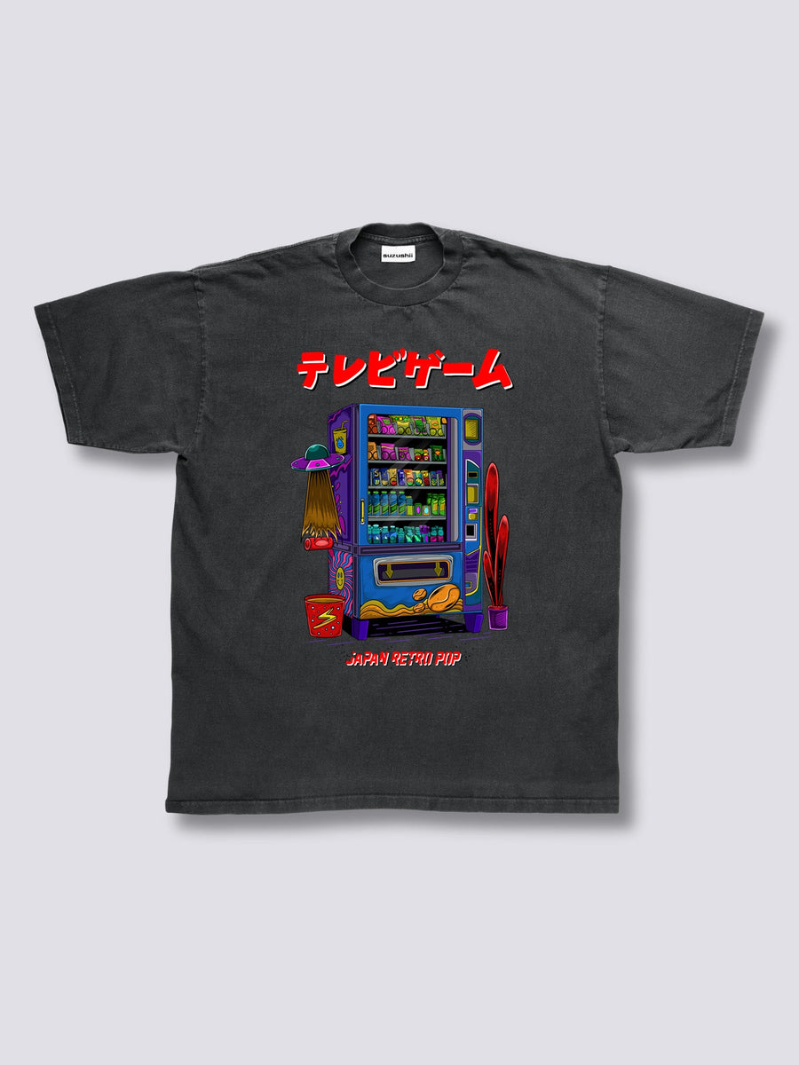Estampado Frontal - Máquina de Snacks Camiseta Vintage