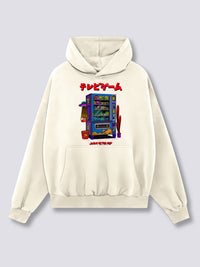 Estampado Frontal - Máquina de Snacks Sudadera con Capucha