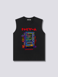 Estampado Frontal - Máquina de Snacks Camiseta sin Mangas