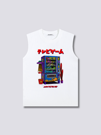 Estampado Frontal - Máquina de Snacks Camiseta sin Mangas