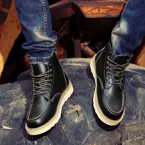 Müller · Botas de Cuero Genuino Retro