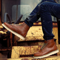 Müller · Botas de Cuero Genuino Retro