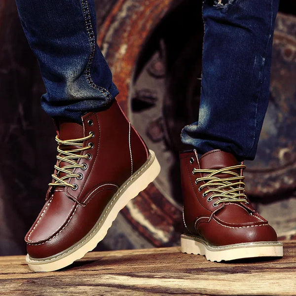 Müller · Botas de Cuero Genuino Retro