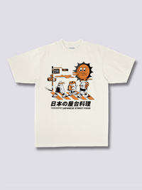 Estampado Frontal - Calle Comida Camiseta