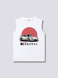Estampado Frontal - Amanecer Conducción Camiseta sin Mangas