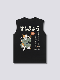 Sushi Neko Camiseta sin Mangas