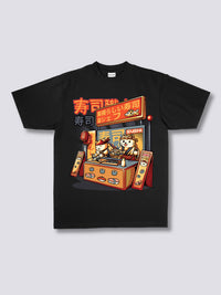 Estampado Frontal - Tienda de Sushi Camiseta