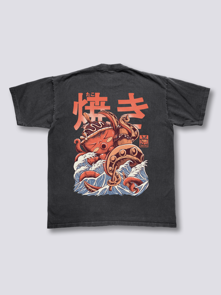 Takoyaki Monstruo Camiseta Vintage