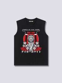 Estampado Frontal - Fuerza del Tigre Camiseta sin Mangas
