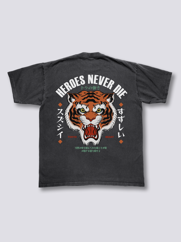 Tigre Hero Camiseta Vintage