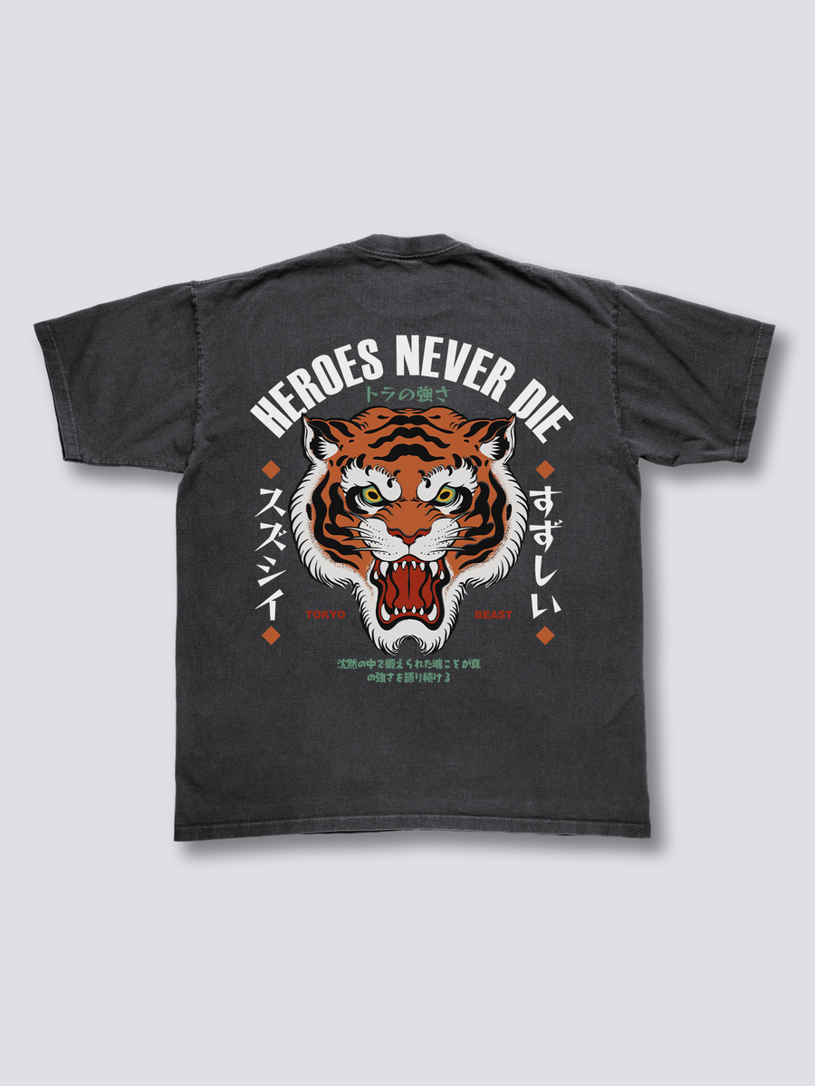 Tigre Hero Camiseta Vintage