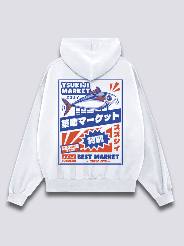 Mercado Tsukiji Sudadera con Capucha