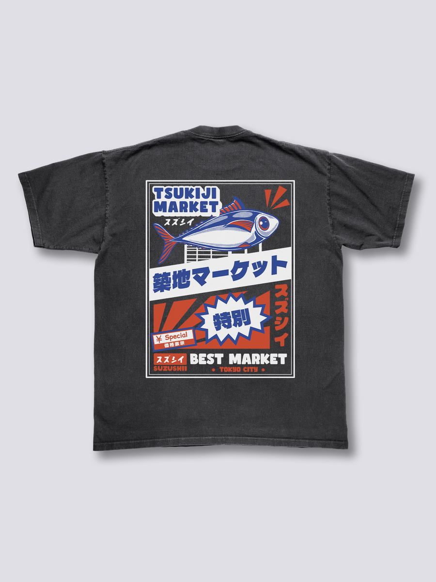 Mercado Tsukiji Camiseta Vintage