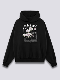 Estampado Frontal - Ukiyo Sudadera con Capucha
