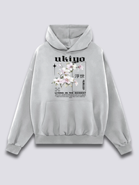 Estampado Frontal - Ukiyo Sudadera con Capucha