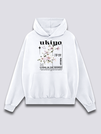 Estampado Frontal - Ukiyo Sudadera con Capucha