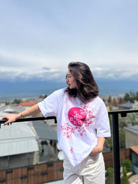 Estampado Frontal - Flor de Primavera Camiseta