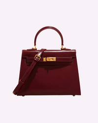 Mini Burdeos · Mini Bolso de Cuero Elegante