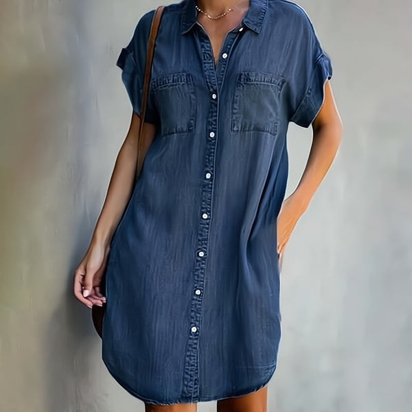 Eleni · Vestido Vaquero con Botones