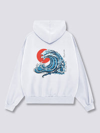 Ondulado Fénix Sudadera con Capucha