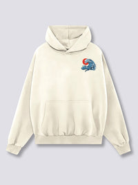Ondulado Fénix Sudadera con Capucha