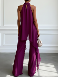 Violaine · Conjunto Violeta de Top sin Mangas y Pantalón