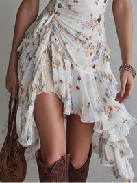 Perrine · Vestido Mini Floral Retro con Escote en V