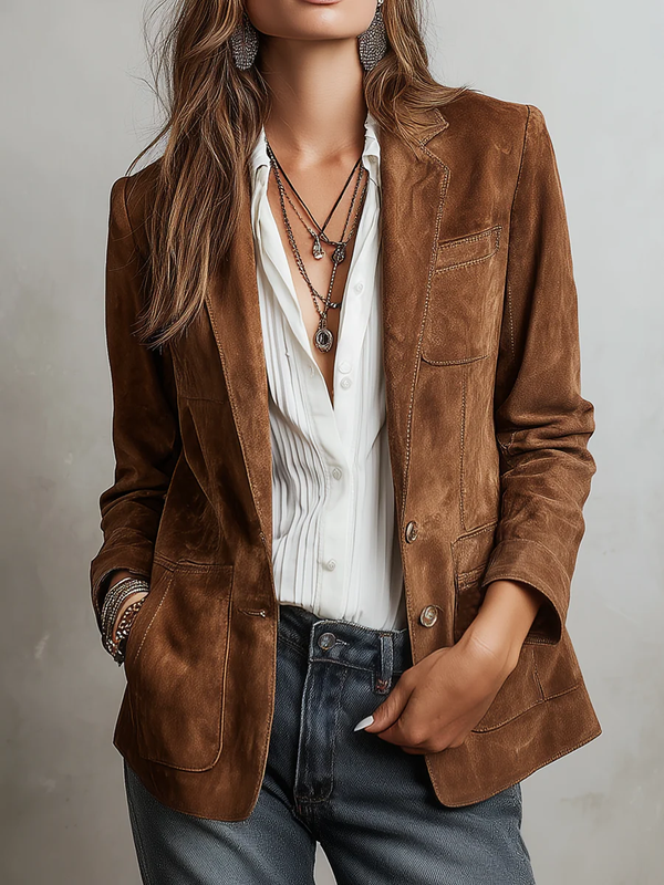Marcelle | Blazer vintage marrón