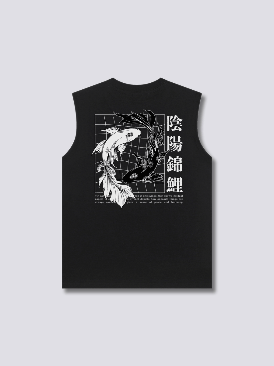 Ying Yang Koi Camiseta sin Mangas