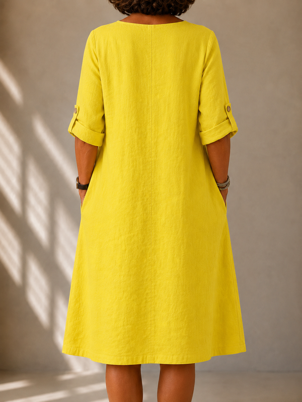 Sylvie · Vestido Fluido con Escote en V