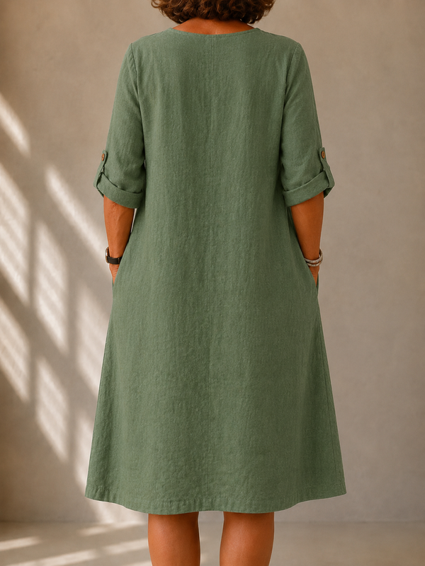 Lucie · Vestido Trapecio con Bolsillos